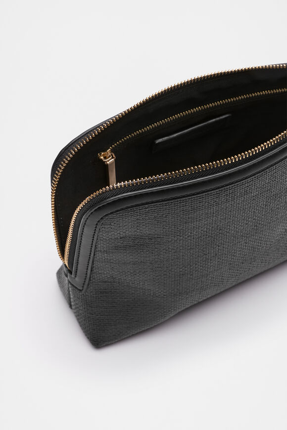 Textured Pouch  Black  hi-res