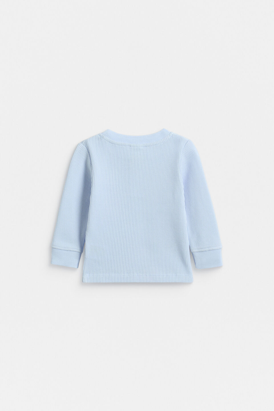 Core Henley Tee  Cloud Blue