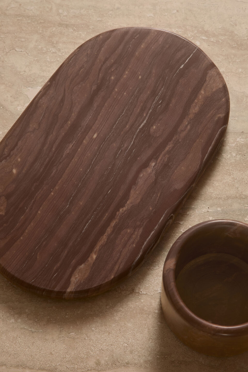 Kai Serving Board  Claret