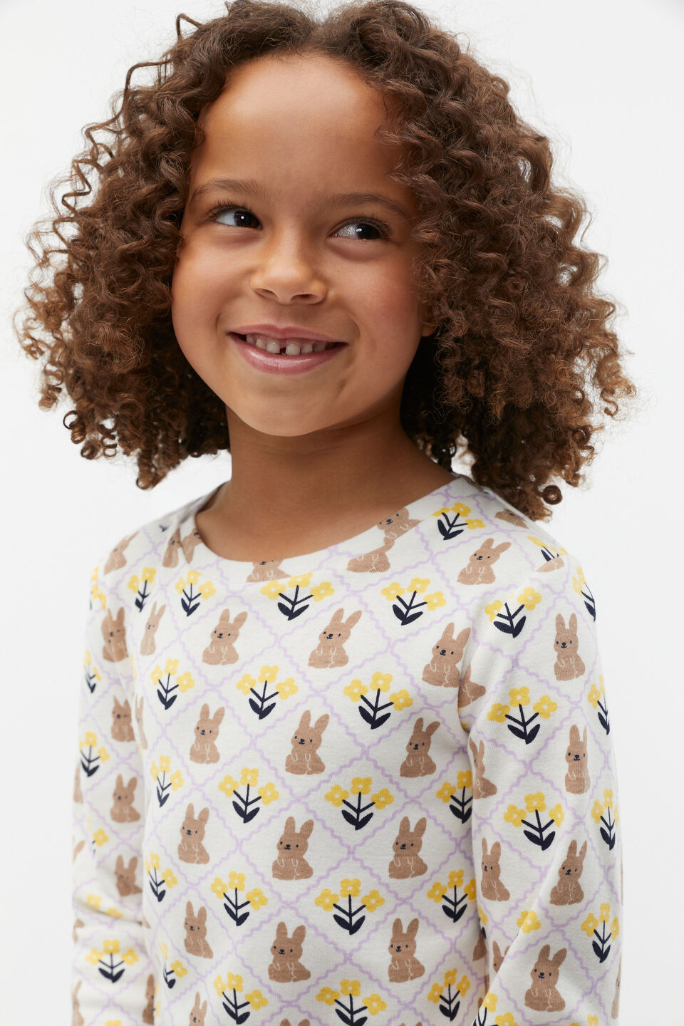 Bunny Flower Pyjama  Classic Cream