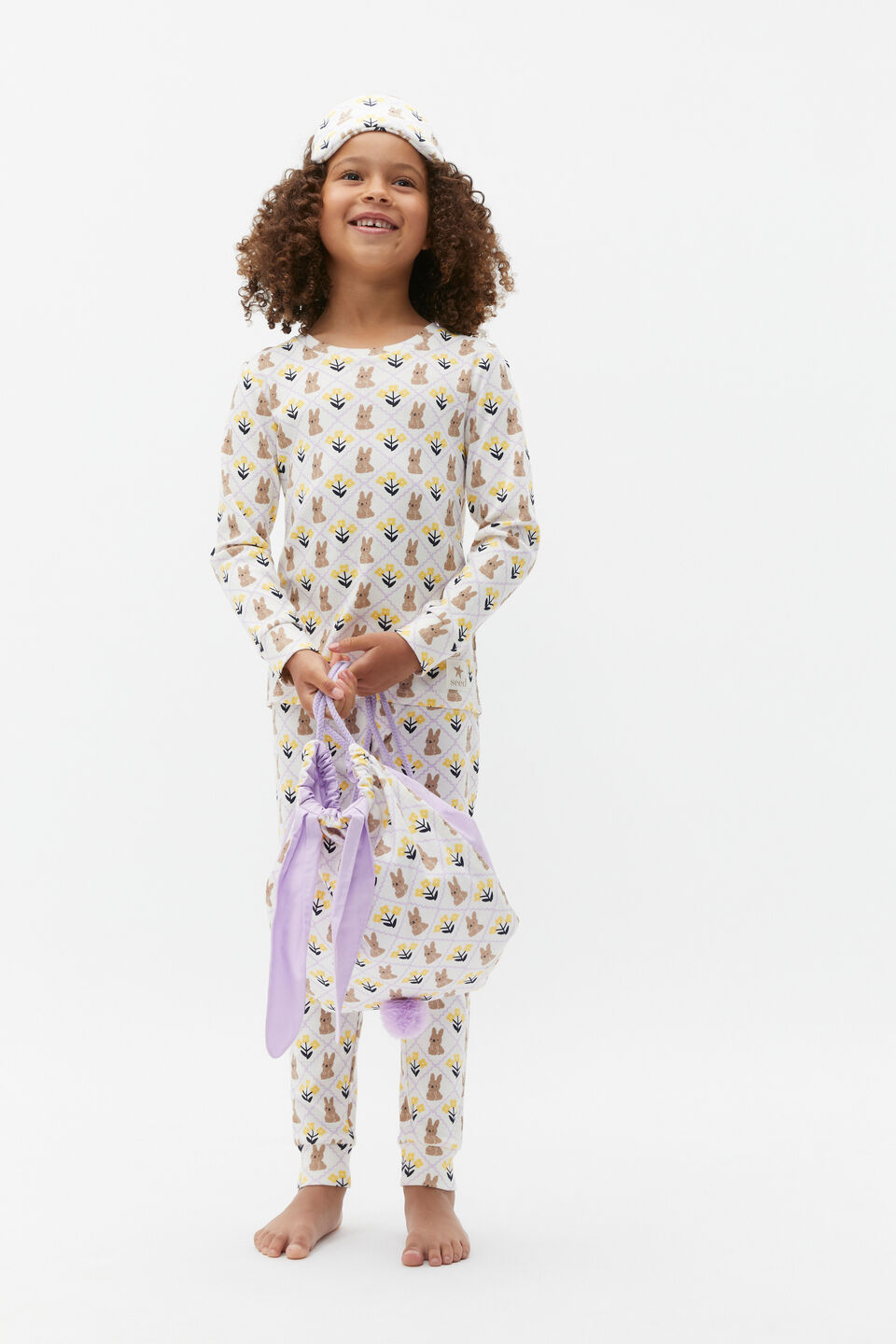Bunny Flower Pyjama  Classic Cream