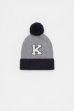 Colourblock Initial Beanie  K  hi-res