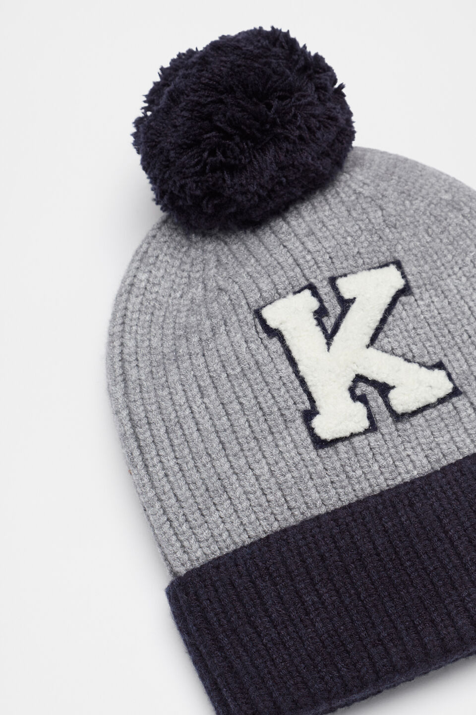 Colourblock Initial Beanie  K
