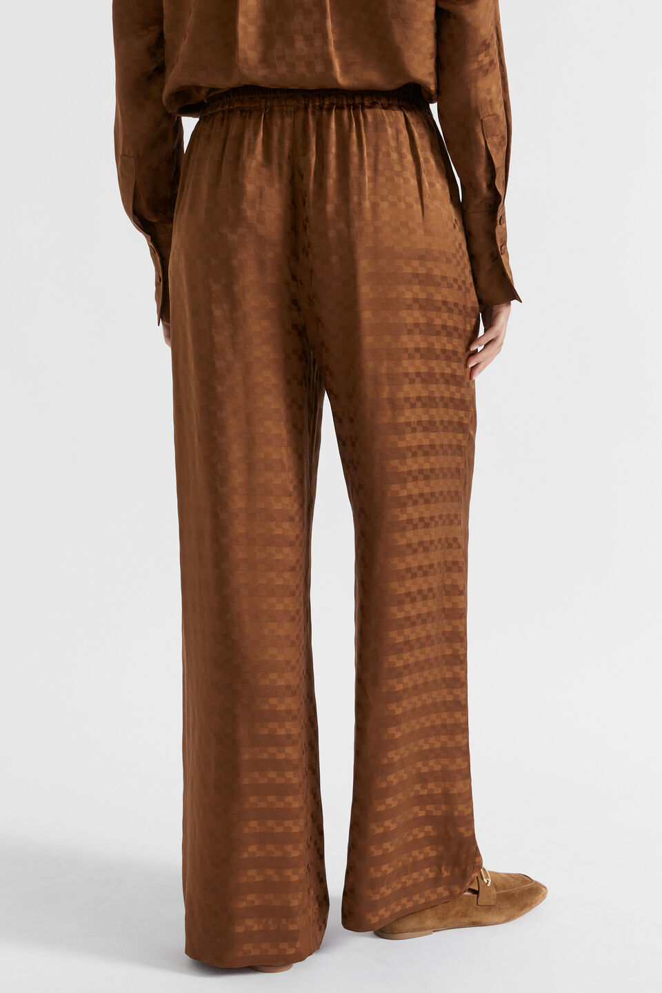 Jacquard Tie Pant  Spice