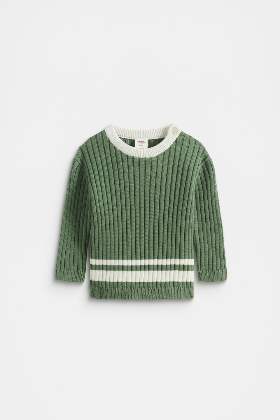 Rib Knit Jumper  Fern
