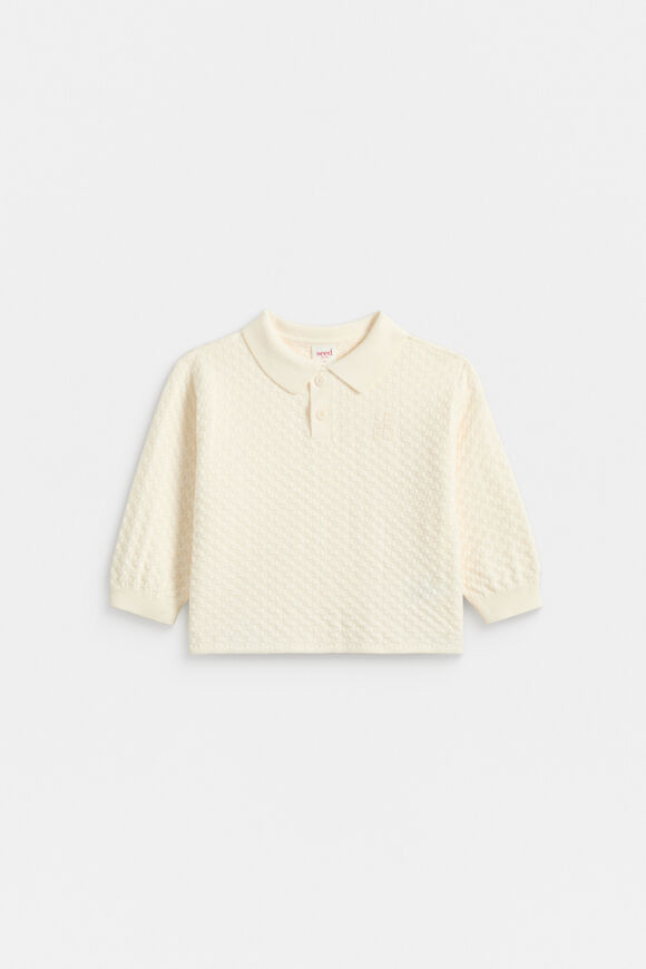 Knit Polo  Classic Cream  hi-res