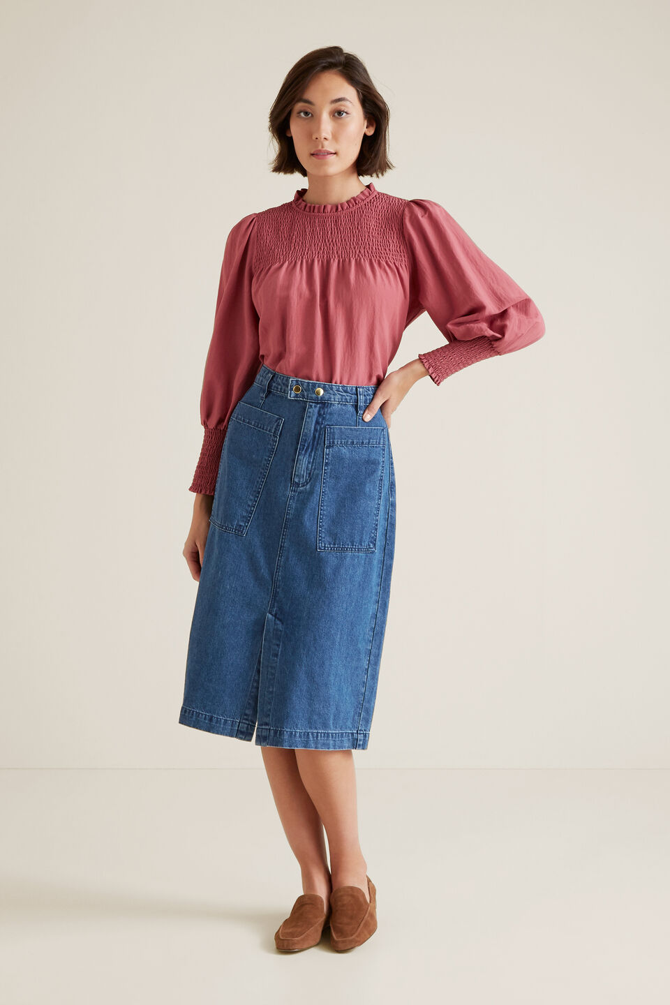 Shirred Blouse  