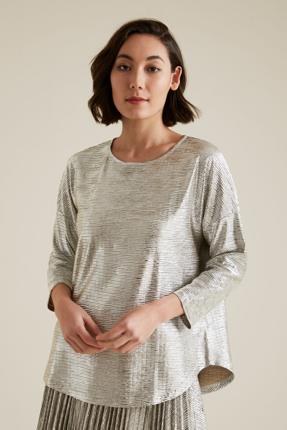 Crushed Metallic Top  
