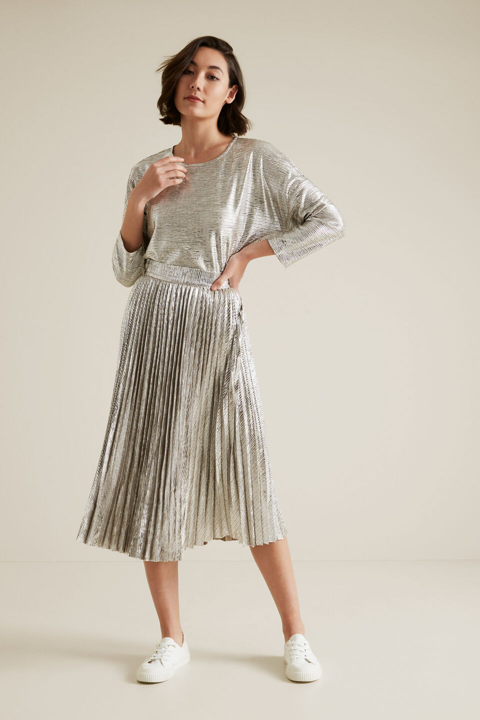 Crushed Metallic Top  