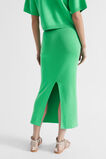 Cotton Knit Maxi Skirt  Key Lime  hi-res