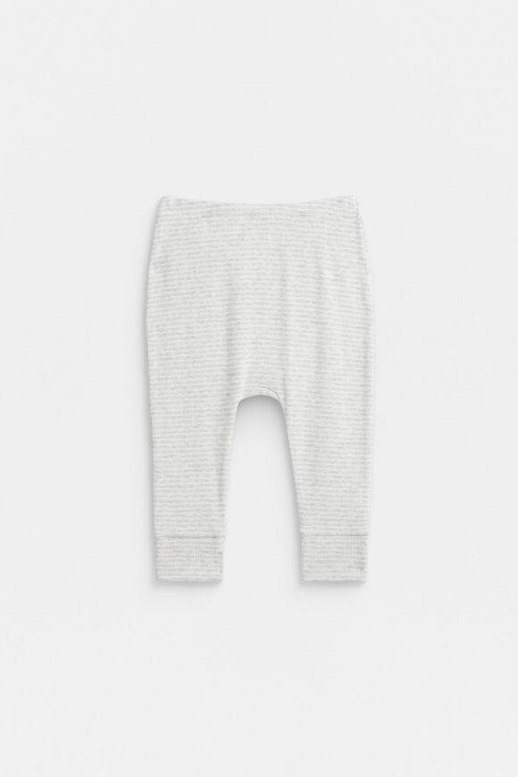 Core Rib Logo Legging  Grey Marle Stripe  hi-res