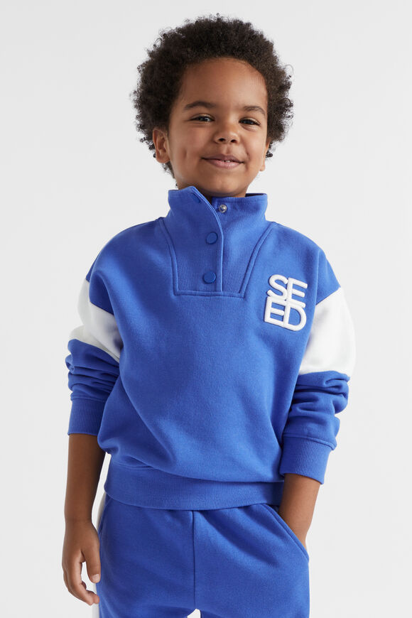Logo Snap Sweat  Cobalt Blue  hi-res