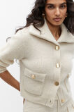 Slouch Button Through Knit Cardigan  Vanilla Cream Marle  hi-res