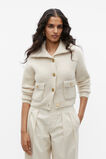 Slouch Button Through Knit Cardigan  Vanilla Cream Marle  hi-res