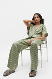 Jacquard Elasticated Pant  Pale Olive  hi-res