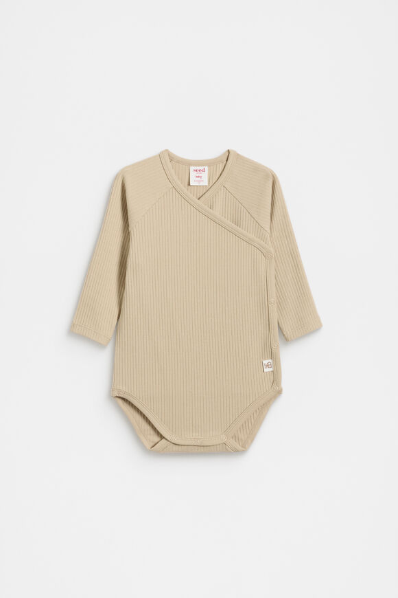 Logo Wrap Bodysuit  Neutral  hi-res
