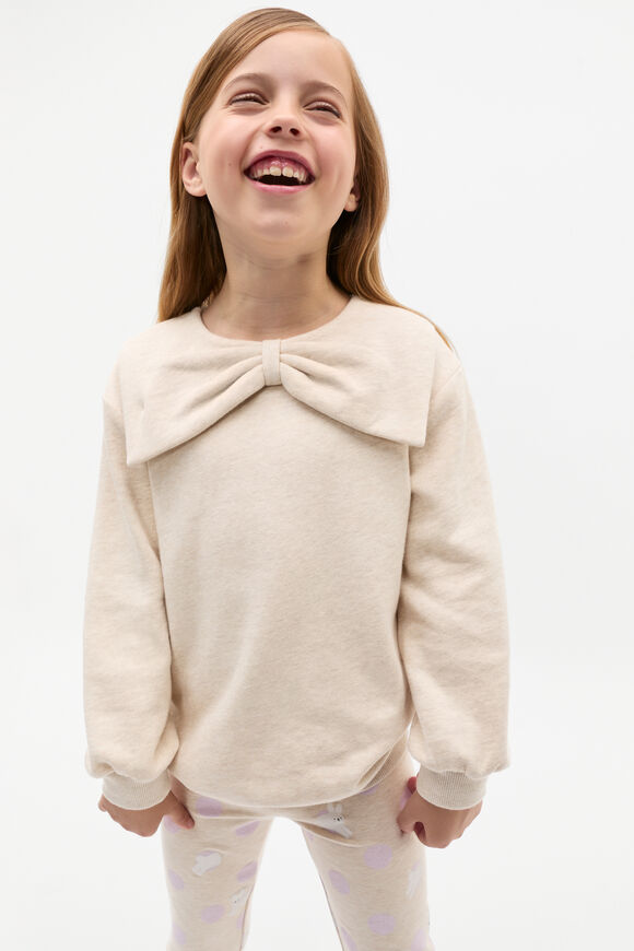 Bow Sweat  Oat Marle  hi-res