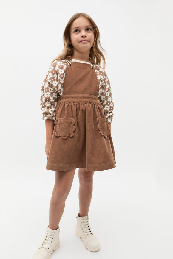 Cord Pocket Pinafore  Chocolate Shake  hi-res