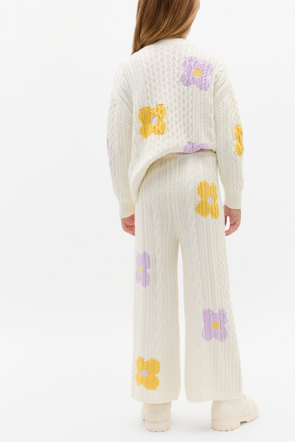 Flower Cable Pant  Classic Cream  hi-res