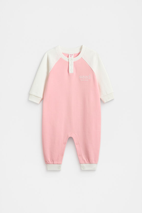 Logo Colourblock Jumpsuit  Rose Pink  hi-res