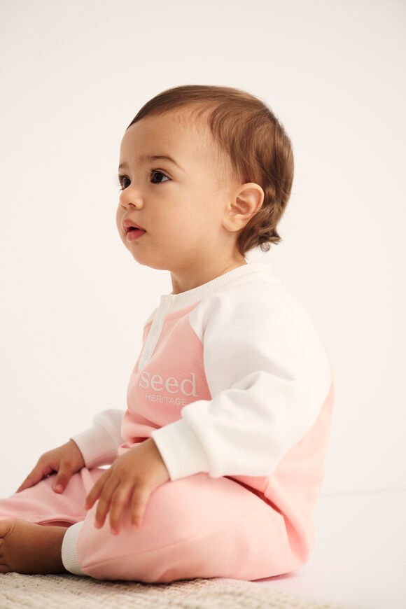Logo Colourblock Jumpsuit  Rose Pink  hi-res