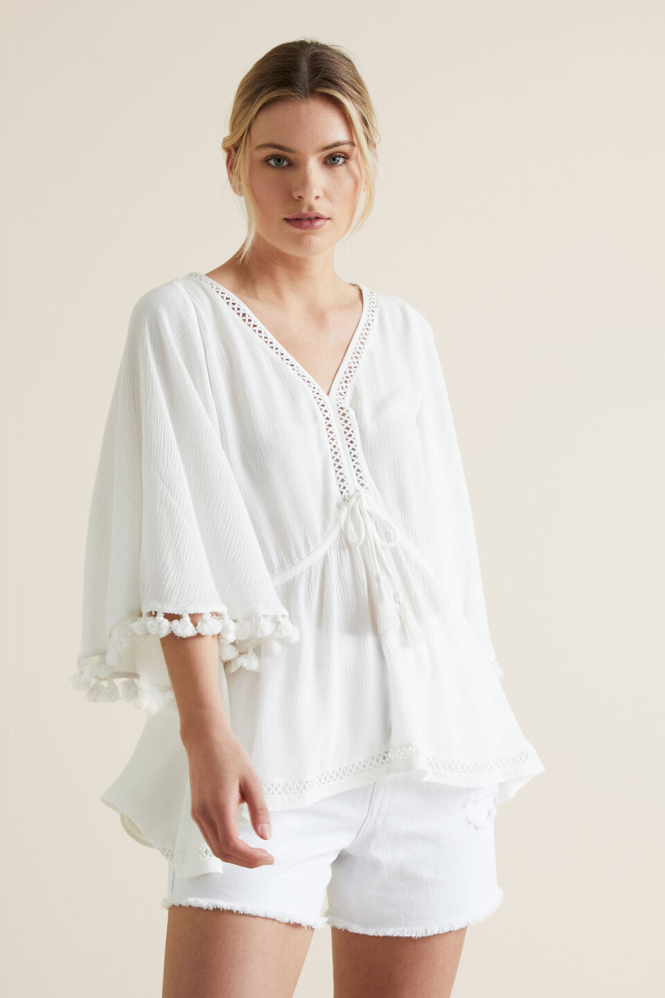 Flutter Sleeve Blouse  