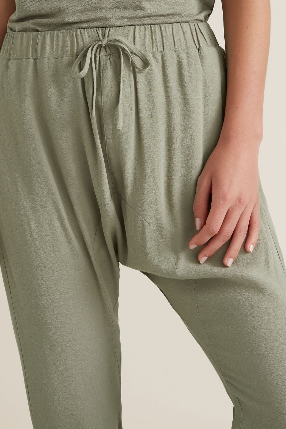 Woven Harem Pant  
