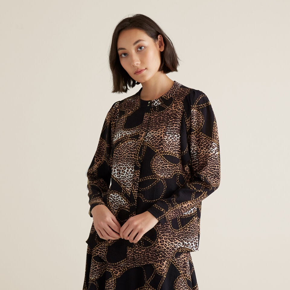 Chain Print Blouse  