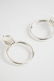 Interlock Ring Earring  Silver  hi-res