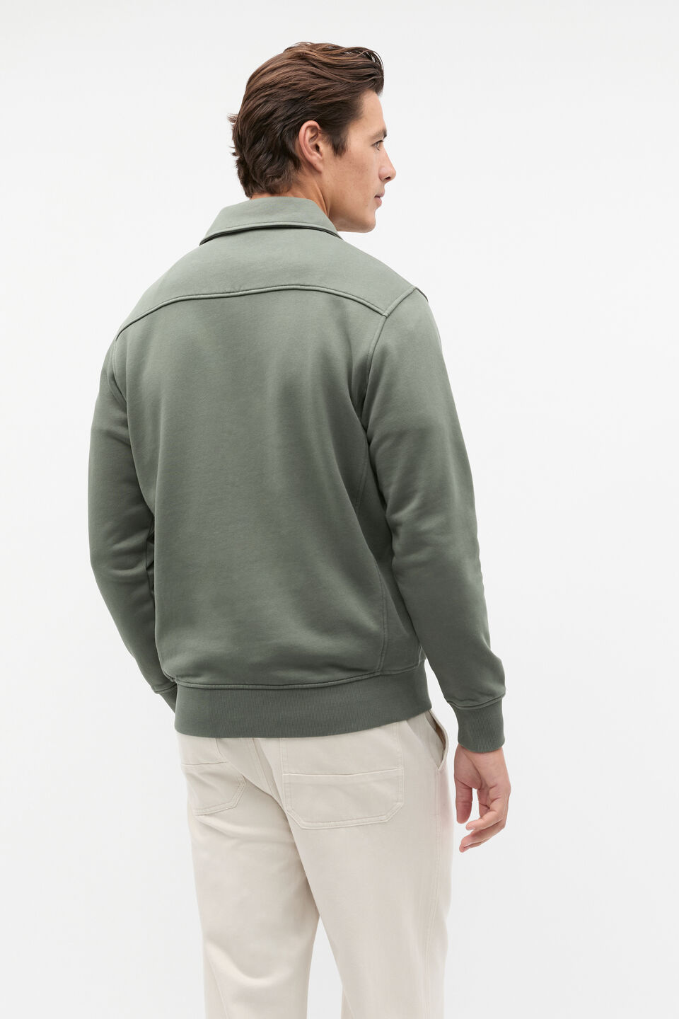 Heritage Half Zip  Light Khaki
