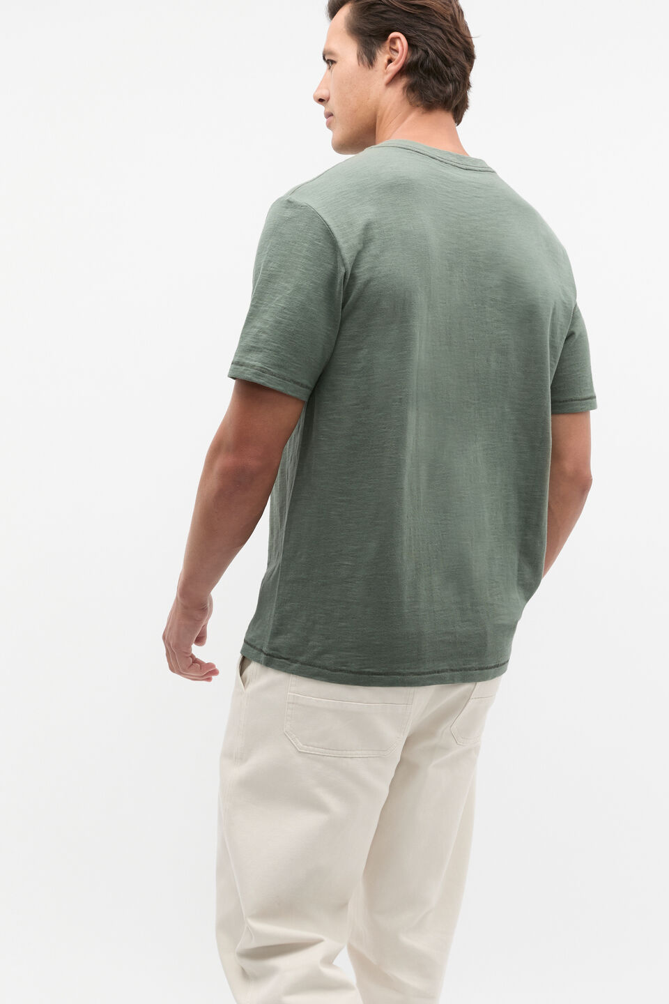 Henley Tee  Light Khaki