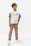 Colourblock Logo Tee  Classic Cream  hi-res
