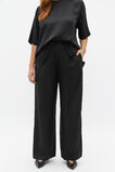 Textured Satin Elasticated Pant  Black  hi-res