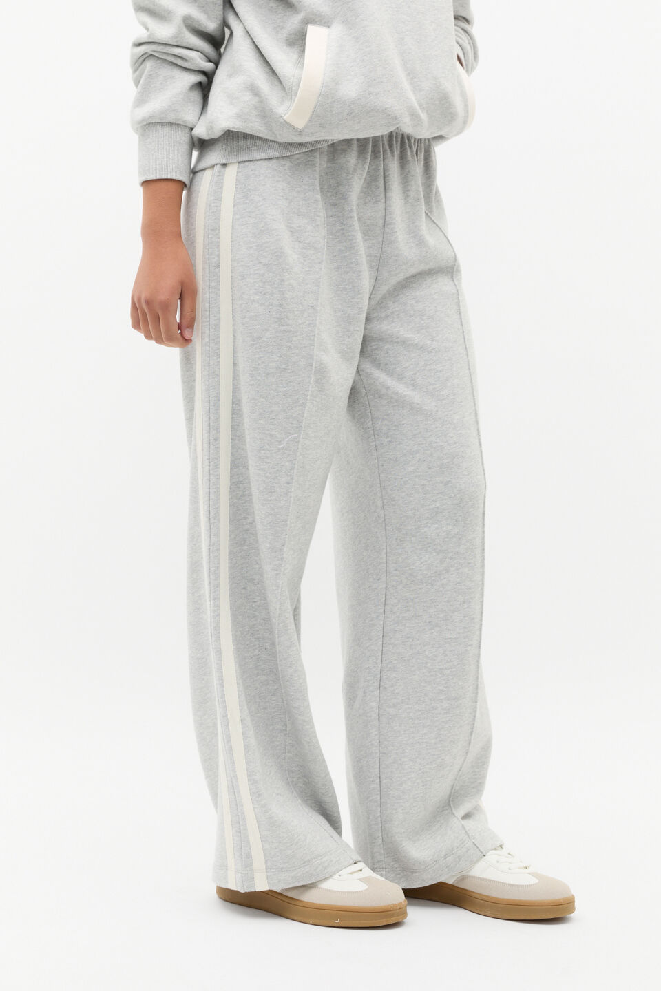 Straight Track Pant  Light Grey Marle