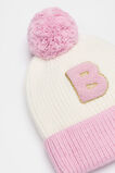 Colourblock Initial Beanie  B  hi-res