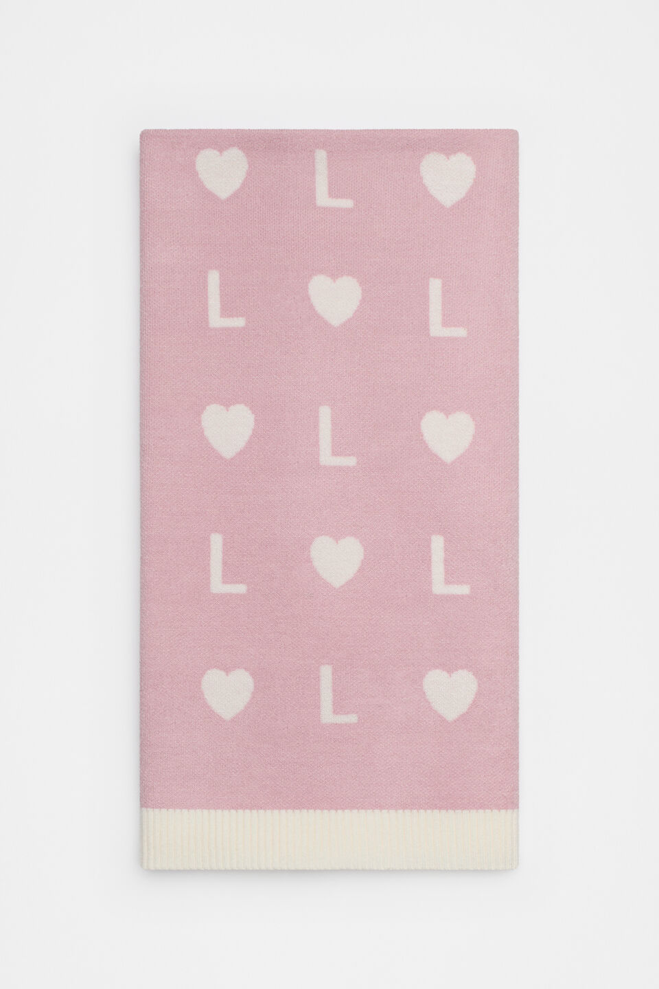 Heart Initial Blanket  L