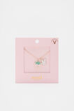 Bunny Initial Necklace  V  hi-res