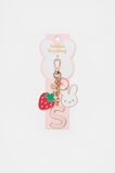 Bunny Initial Charm Keyring  S  hi-res