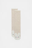 Bunny Spot Knee High Sock  Oat Marle  hi-res
