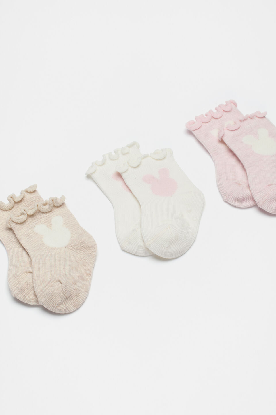 Bunny Sock 3 Pack  Multi