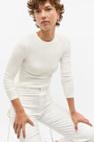 Core Rib Crew Neck Top  Cloud Cream  hi-res