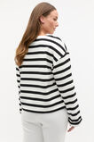 Terry Stripe Top  Black Stripe  hi-res