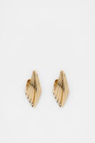 Vintage Layered Hoop  Gold  hi-res