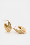 Vintage Layered Hoop  Gold  hi-res