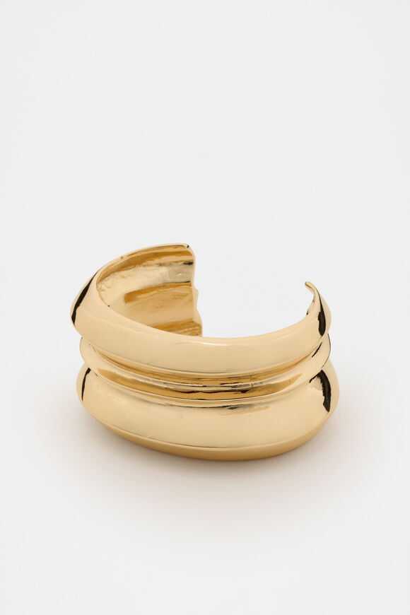 Crooked Cuff  Gold  hi-res