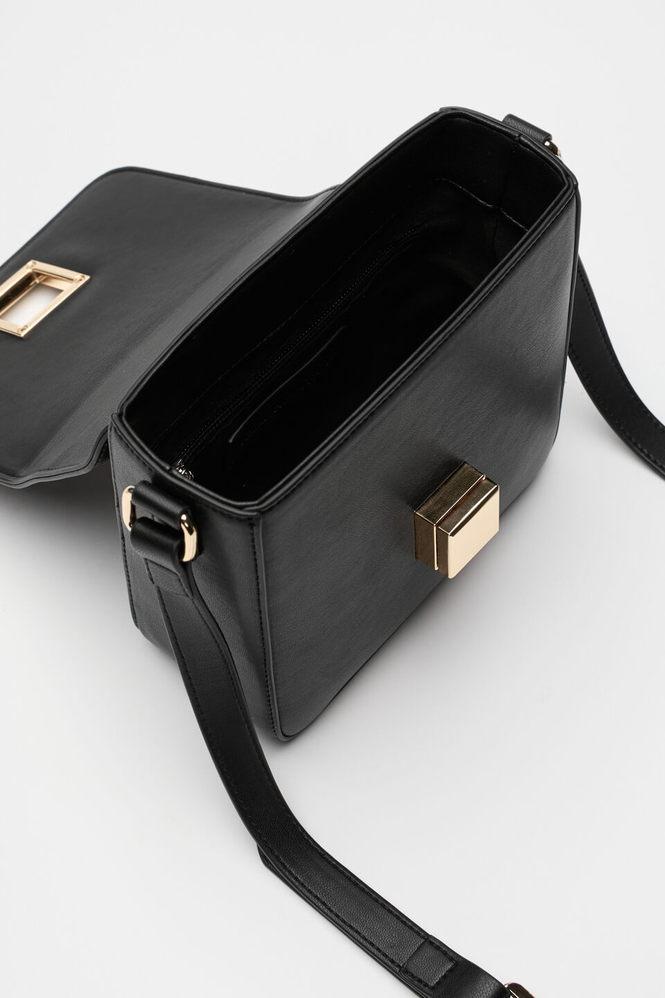 Boxy Crossbody Bag  Black