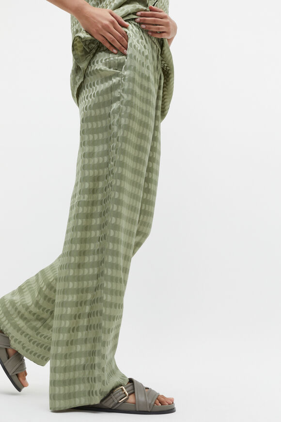 Jacquard Elasticated Pant  Pale Olive  hi-res