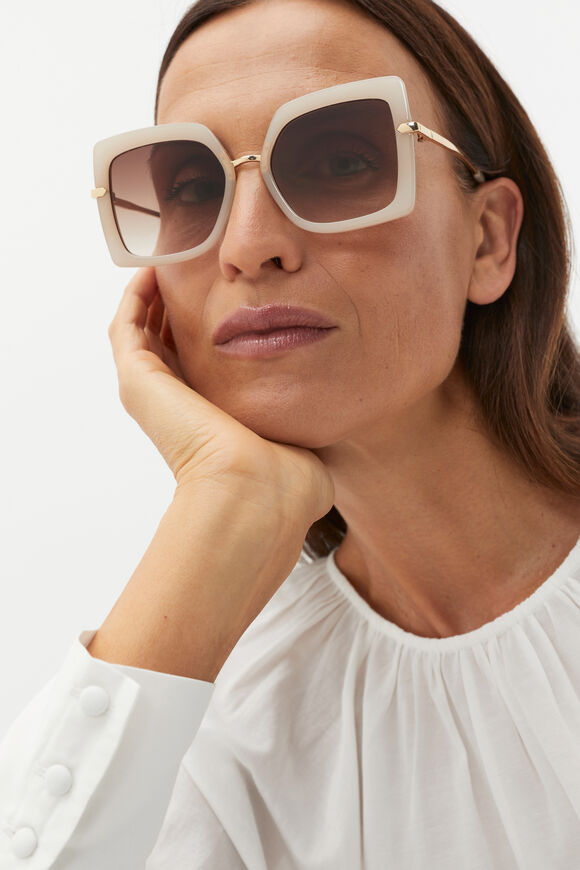 Sophie Oversized Sunglasses  Oat  hi-res