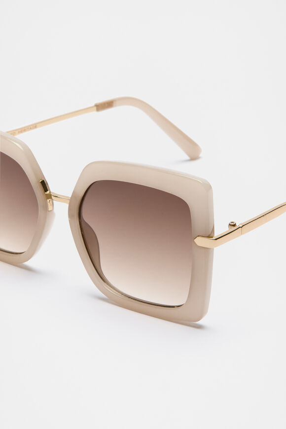 Sophie Oversized Sunglasses  Oat  hi-res