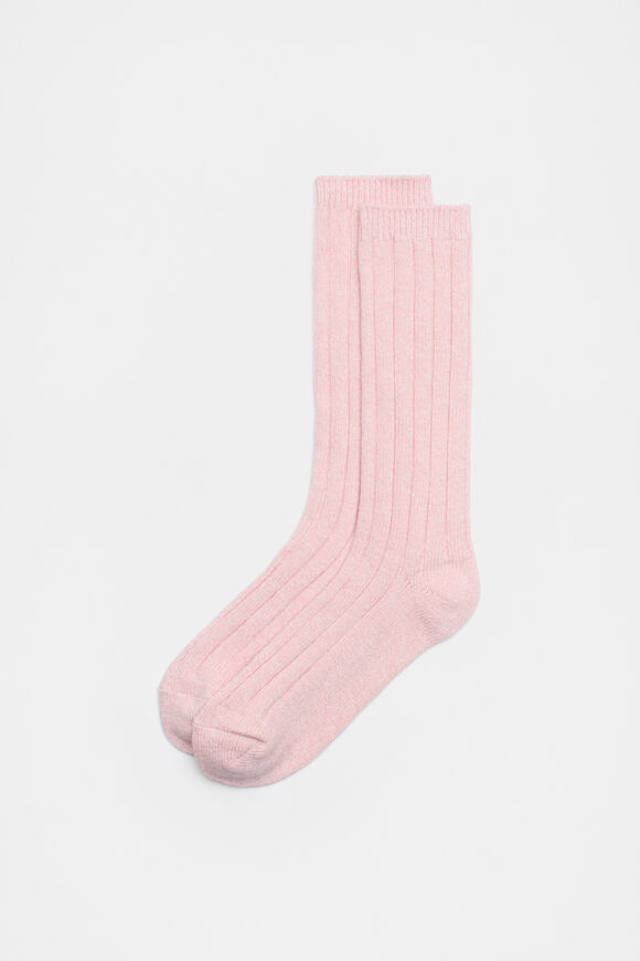 Marled Boot Sock  Rose Petal Twist  hi-res